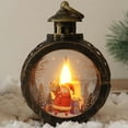 thumbnail image 2 of Led Candle Light Christmas Candle Decoration Christmas Hanging Lights LED Candle Light Round Retro Small Glass Plastic Led  Christmas Candle Decoration For Home, 2 of 5