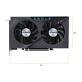thumbnail image 3 of Gigabyte Radeon RX 6400 EAGLE 4G - Graphics card - Radeon RX 6400 - 4 GB GDDR6 - PCIe 4.0 - DisplayPort, HDMI, 3 of 10