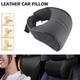 thumbnail image 2 of Auto Car Neck Pillow PU Leather Memory Foam Pillows Neck Rest Seat Headrest Cushion Pad, 2 of 9