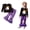 A-Purple Pumpkin Ghost, variant on Bellafa Baby Girl Halloween Outfit Ruffle Long Sleeve Crew Neck Pumpkin Ghost Print Tops Shirt Bell Bottoms Toddler Fall Outfits-1PCS