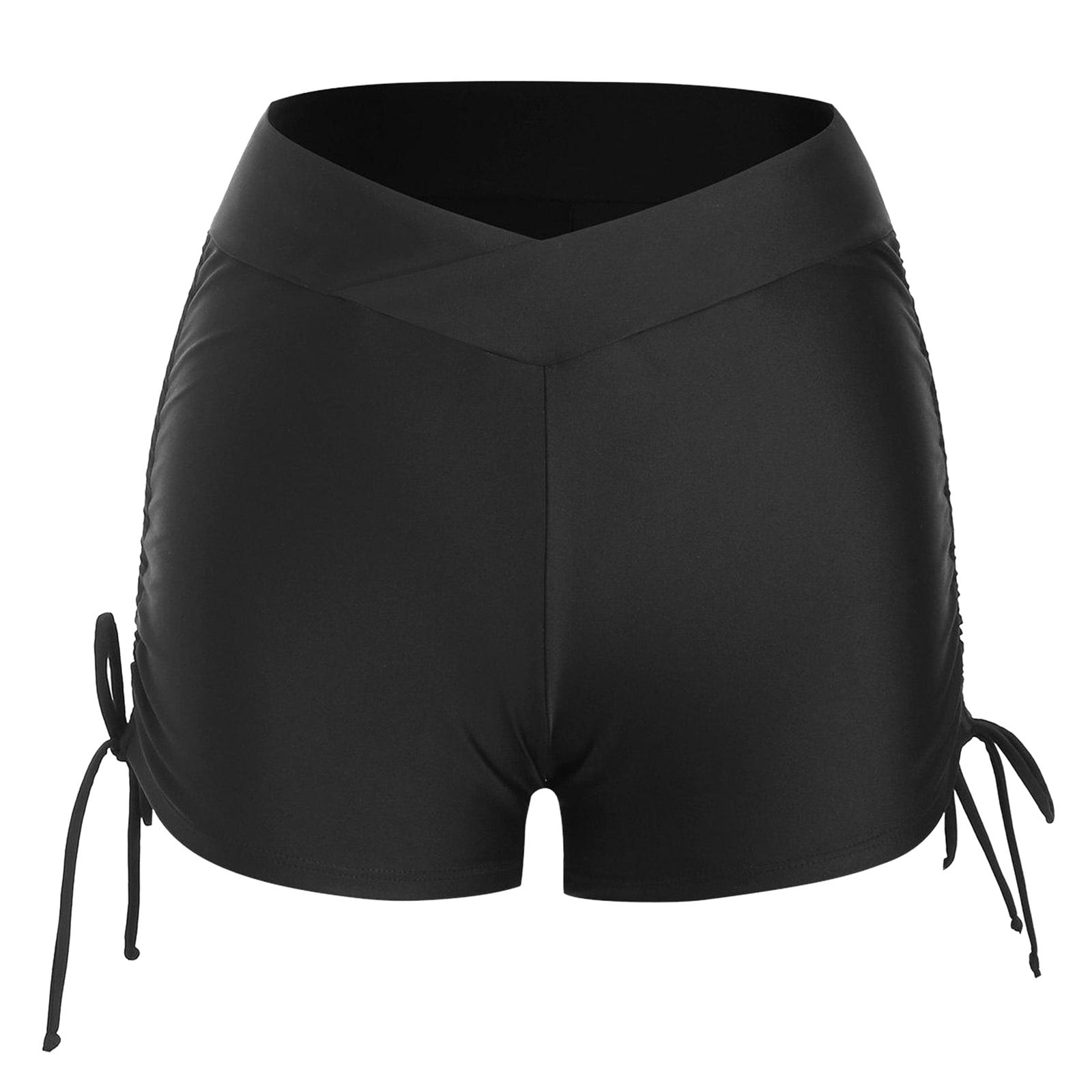 Eashery Plus Size Womens Swimsuits Bottoms Boy ShortsWomen Bathing Suit Girls' Swimwear Black S