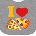 thumbnail image 4 of Inktastic I Love Pizza Boys or Girls Baby Bib, 4 of 4