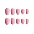 thumbnail image 3 of Vogacara 24 piezas de uñas postizas de ataúd esmerilado de cabeza redonda pequeña DIY uñas acrílicas de personalidad exquisita única Artificial Juegos de manicura 6 rosa Vogacara CE011423-06, 3 of 4