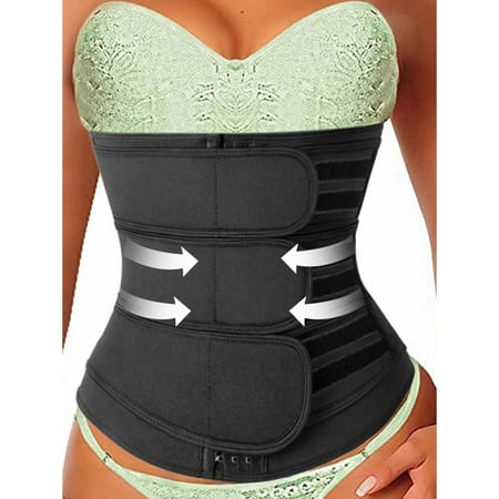 

SHAPERIN Neoprene Sauna Waist Trainer Sweat Girdle Belt for Women Weight Loss Compression Trimmer Workout Fitness Shapewear