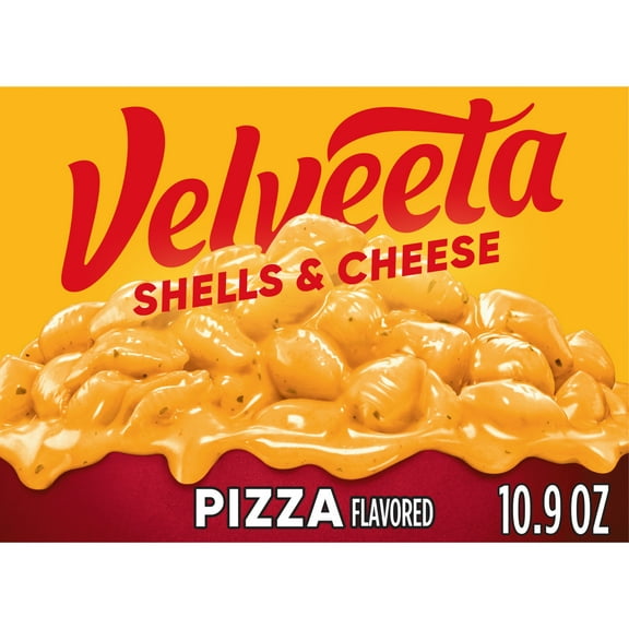 Velveeta Shells and Cheese Pizza Flavored Mac and Cheese, 1 Box, for Easy Dinner or Dinner Sides, Made with Real Cheese, 10.9 oz