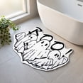 thumbnail image 4 of Gothic Rug Ghost "Boo!" Indoor Halloween Rug 15.8"x23.6", Plush Gothic Cute Fun Halloween Bathroom Rugs Non Slip Kitchen Mat, Halloween Throw Area Rugs for Front Door Indoor Doormat, 4 of 6