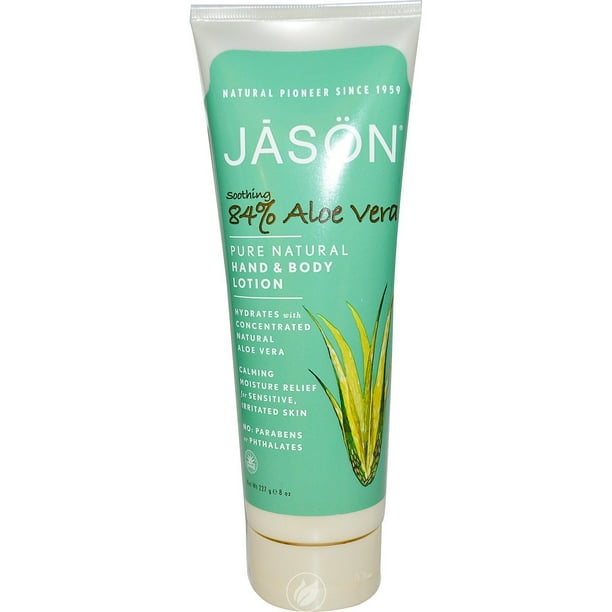 Chirurgie levenslang web Hand/Body Lotion 84% Aloe Vera Gel 8 Fl Oz by Jason Natural Products, Pack  of 2 - Walmart.com