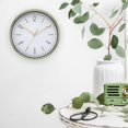 thumbnail image 3 of Reloj de pared grande que no hace tictac, de leer, silencioso, funciona con baño interior, ión de niño cocina y oficina verde perfecl reloj de pared, 3 of 8