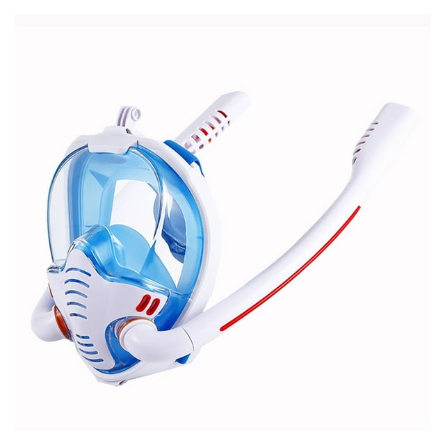 Masque de Snorkeling Adulte sous-Marin Anti-Buée Masque Intégral de Plongée Lunettes de Plongée Tuba Natation Équipement de Plongée, Portable et Léger