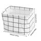 thumbnail image 3 of Bearachild Bolsa de lavandería Caja organizadora de ropa impermeable Soporte de carga de tela Caja de almacenamiento multiusos portátil, cuadros Almacenamiento y organización del hogar No.05, 3 of 6