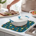 thumbnail image 2 of Pioneer Flower Floral Print Pattern Kitchen Dish Drying Mat 1 Pack, Ultra Absorbent Microfiber Drainer Mat, 16"x18", 2 of 6