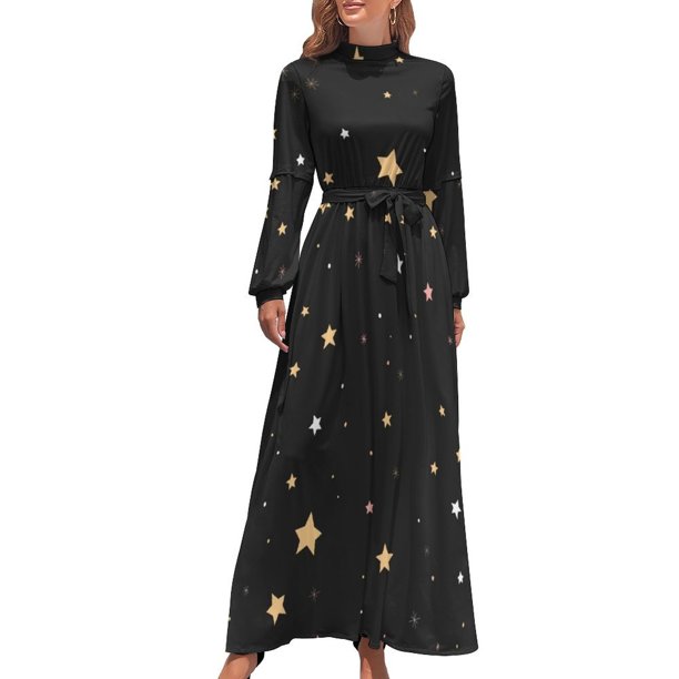 Vestido largo STARS Ropa femenina elegante vestido de fiesta para mujer 2024 ropa de mujer