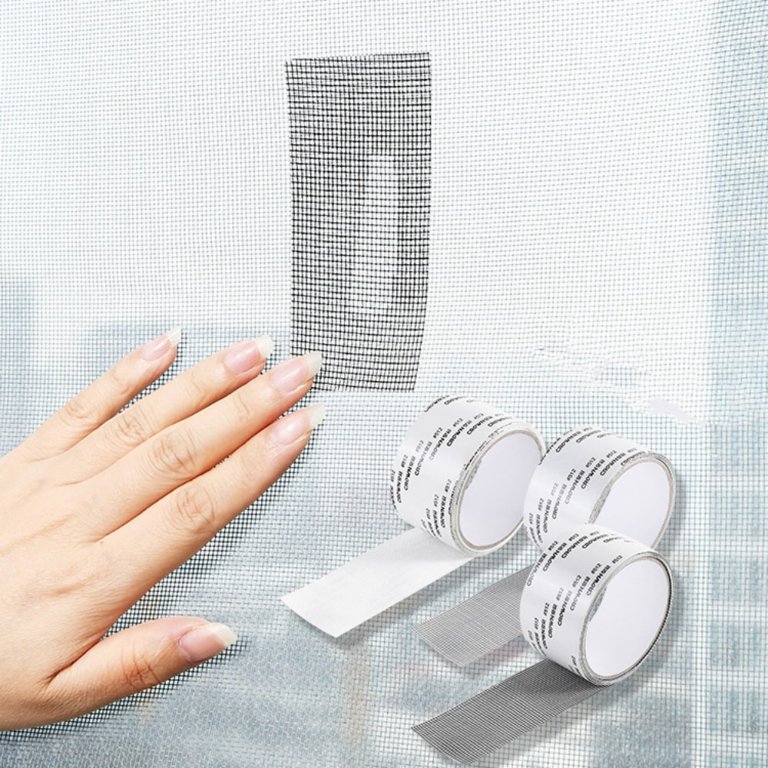 1 Roll White Window Screen Repair Tape, Waterproof Anti-Mosquito Door  Screen Patch, Self-Adhesive Fixing Insect-Proof Netting, Window Screen  Mending Tool