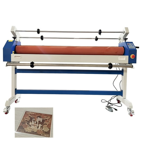 63" Cold Laminator Machine Self-Uncovering Film Electric Manual for Office