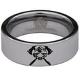 thumbnail image 2 of Firefighter Skull Tungsten Carbide Ring, 2 of 9