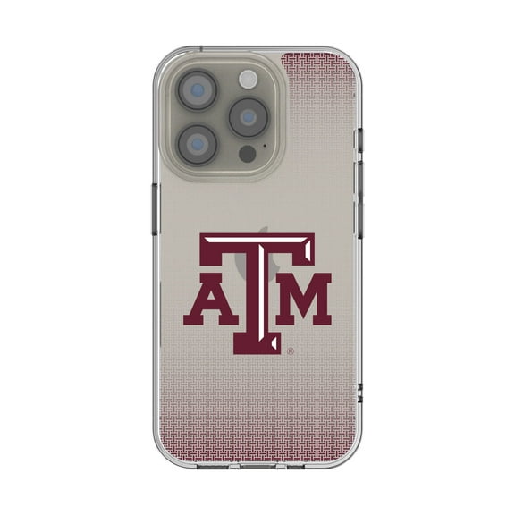 Texas A&M Aggies Linen Logo iPhone Clear Case