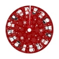 thumbnail image 1 of Classic Christmas Tree Skirt and Collar Set for Winter Party Celebration Decorative, 1 of 6