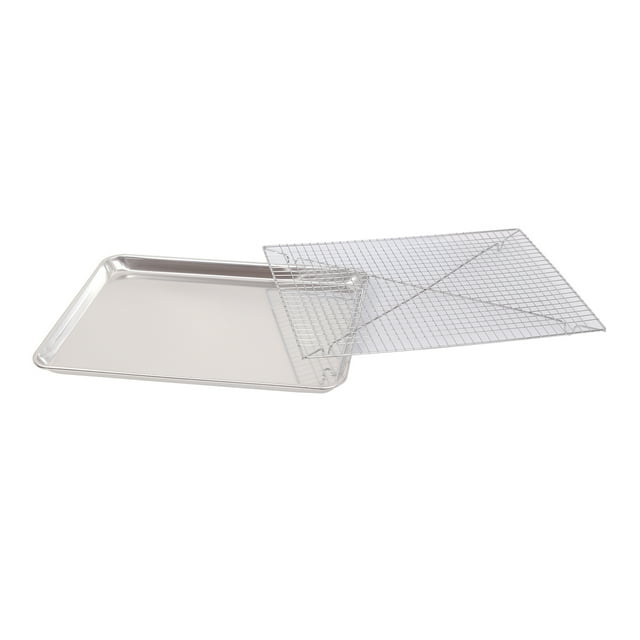 Valley Sportsman 18 x 13 Pouces Aluminium Saccadé Rack & Demi-Feuille Goutte à Goutte Pan