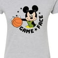 thumbnail image 3 of Disney - Game Face Basketball - Juniors Fitted Graphic T-Shirt, 3 of 5