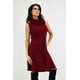 thumbnail image 2 of Vestido tejido cuello cascada Roman Fashion /Juvenil, 32162 (Vino) vino M, 2 of 6