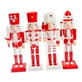 thumbnail image 4 of 4x Nutcracker Ornaments Xmas Desktop Decoration Kids Toys Decorative Home Decor Holiday Present Classic Style Photo Props Nutcracker Crafts Style D, 4 of 8