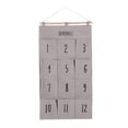 thumbnail image 1 of ZOUSSIQI 12 Pockets Wall Door Hanging Storage Bag Container Organizer for Home (Gray) JU316-103645, 1 of 10
