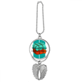 thumbnail image 1 of Winner Winner Chicken Dinner Silver Wing Car Pendant Decoration, 1 of 4