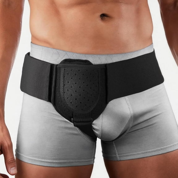 Hernia Support Belts for Men & Women, Inguinal Hernia Belt for Men Fits Left or Right Hernia, Hernia Support for Men with Adjustable Waist Strap & Compression Pad