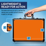 Premium 4 Row PSA Slab Case For Graded Cards | 168 Graded Card Case Storage Box For PSA, BGS, SGC & More. Sports, Baseball, Football, Trading, TCG Collector Slab Storage Box Top Loader Holder.