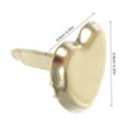 thumbnail image 2 of Tineasur Golden Metal Brads Scrapbooking Supplies Versatile Fastening 500Pcs, 2 of 7