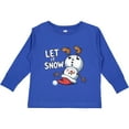 thumbnail image 3 of Inktastic Let It Snow Christmas Snowman Boys or Girls Long Sleeve Toddler T-Shirt, 3 of 5
