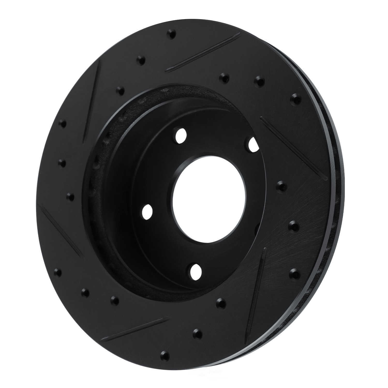 Dynamic Friction Company 633-47014R DFC Brake Rotor - Drilled And Slotted - Black