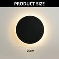 thumbnail image 2 of 20cm Modern minimalist aisle staircase wall background wall light round led wall lamp touch, 2 of 6