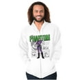 thumbnail image 5 of the Phantom Retro Comic Superhero Unisex Plus Size Zip Hoodie Brisco Brands 2X, 5 of 6