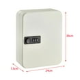 thumbnail image 5 of Key Box Wall Mount with Combination Lock, Key Organizer, Security Locking Key Cabinet, Storage Box with Code, Key Management Cabinet White 48 hook, 5 of 10