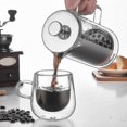 thumbnail image 2 of Double Layer High Borosilicate Glass Press Pot With Scale, 2 of 5