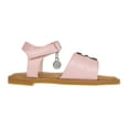 thumbnail image 3 of bebe Girl's Open-Toe Flat Sandals with Medallion Accent for Toddler, Little Kid & Big Kid, 3 of 8