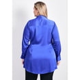 thumbnail image 2 of Avenue Women's Plus Size Goldi Satin Wrap Blouse, 2 of 2