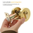 thumbnail image 4 of Door Lock Dead Bolt Locks for Doors inside Handle Deadlock Exterior Black Knob Entrance, 4 of 4