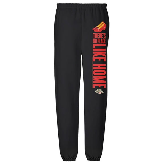 Wizard of Oz No Place Like Home Mens Jogger Sweatpants, Black, Large