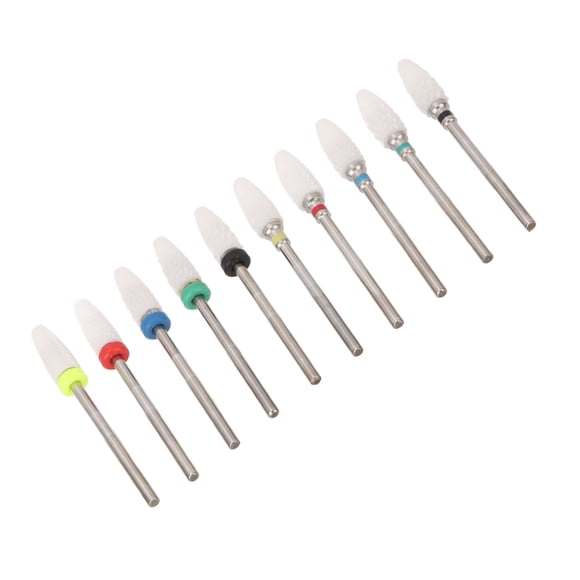Kit De Cabezal De Pulido De Uñas, Soporte De Cabezal De Pulido De Uñas De 20 Agujeros, Accesorio De Soporte De Exhibición De 10 Piezas Para Limpieza