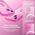 thumbnail image 6 of Magnetic for iPhone 14 Case, [Compatible with MagSafe] [Full Camera Protection] [14FT Drop Protection] Shockproof Protective Slim Translucent Matte Phone Case for iPhone 14, Clear Neon, 6 of 16