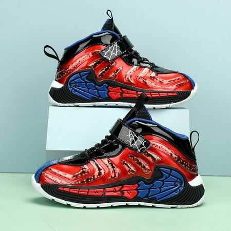 

Kids Youth Boys Basketball Shoes Shock Absorption Breathable Comfortable Non-Slip Durable Running Shoes Athletic Shoes For Youth Teenager Y2K Boys Sneakers