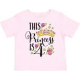 thumbnail image 3 of Inktastic This Princess is Four 4th Birthday Girls Toddler T-Shirt, 3 of 5