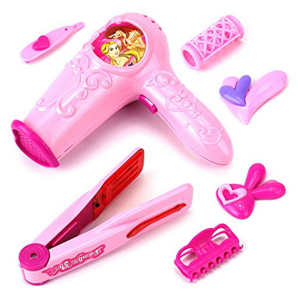 Princess Salon Pretend Play Toy Fashion Beauty Playset w/ Working Hair