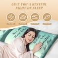 thumbnail image 4 of Bingfone Body Pillow Cover Long Pillow Case With Zipper Decorative Bedding Pillowcase 20"X54" Soft Cushion Pillow Case For Bedroom-Not All Those Who Wander Are Lost1, 4 of 8