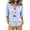 Light Blue, variant on Womens Gingham Button Down Shirt Oversized Metal Buttons Long Sleeve Relaxed Blouse