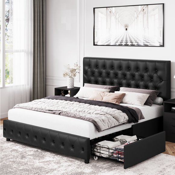 Queen Beds with Storage Drawers