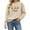 Beige, variant on gbyLJF Women's Crewneck Christmas Sweatshirt Long Sleeve Winter Holiday Tops Cute Graphic Fleece Pullover