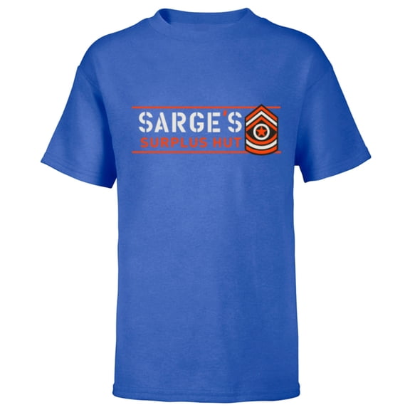 Disney PIXAR Cars Sarge’s Surplus Hut Veteran’s Day - Short Sleeve T-Shirt for Kids - Customized-Royal